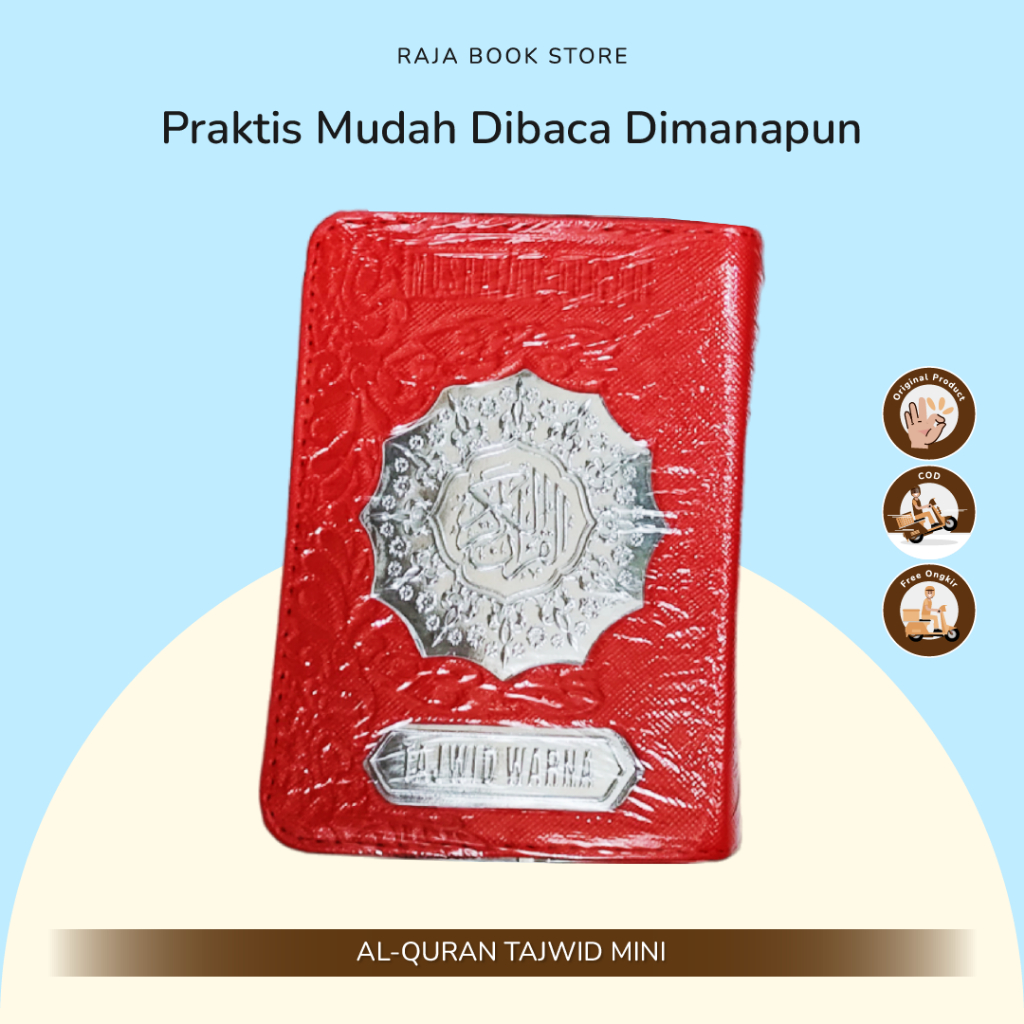 alquran tajwid dompet resleting Mini Annur Uk Saku