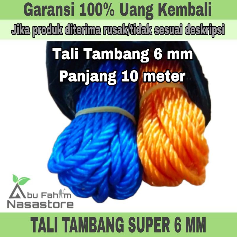 TALI TAMBANG NYLON 6 MM 10 METER | TALI TAMBANG 6 MM