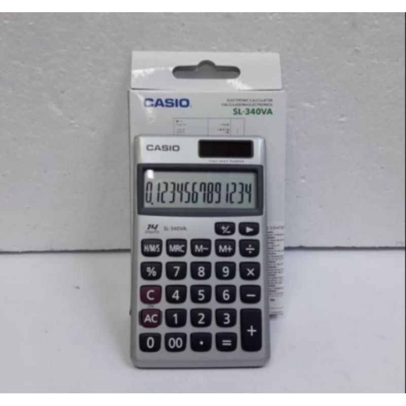 

CASIO SL 340VA CALKULATOR POCKET SAKU 14 DIGIT / SL 340VA