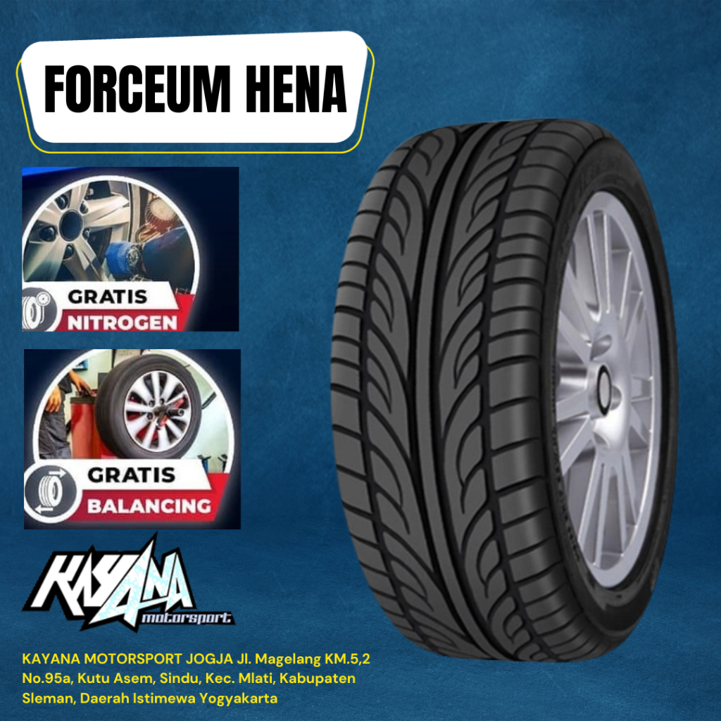 Ban mobil 195 50 r15 ban merk forceum hena ukuran 195/50/15