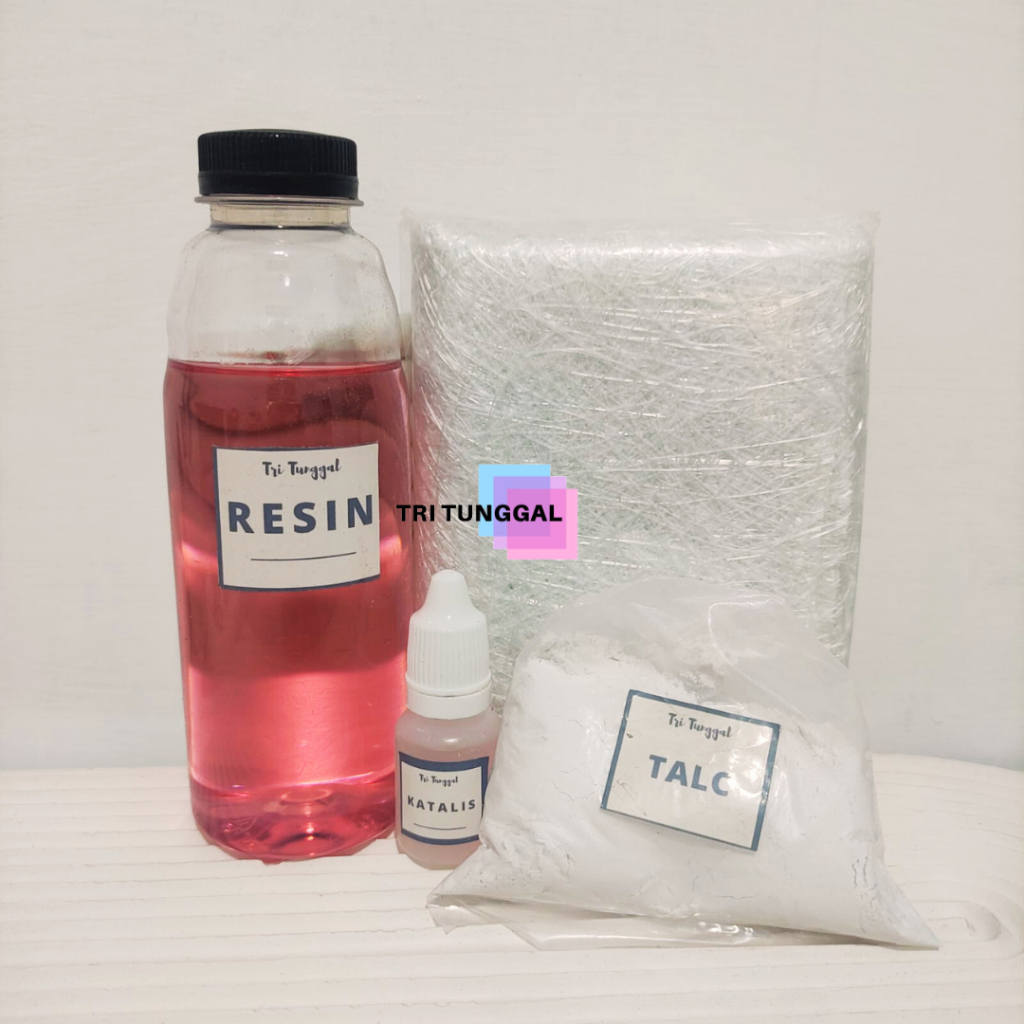 Paket Resin 250gr Warna Merah Polyester Komplit Lebih Hemat Paketan Red Recine Katalis Gantungan Kun