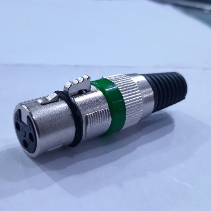 Jack canon canare female konektor mic/sambungan mic