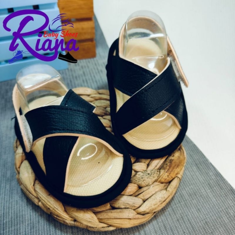 [PRODUK BARU] KSS-36 Sandal bayi prewalker sandal bayi silang kulit sintetis usia 3-12 Bulan