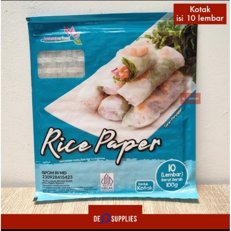 

Rice Paper Roll / Kulit Lumpia Vietnam Kotak 10 Lembar -JSF Banh Trang