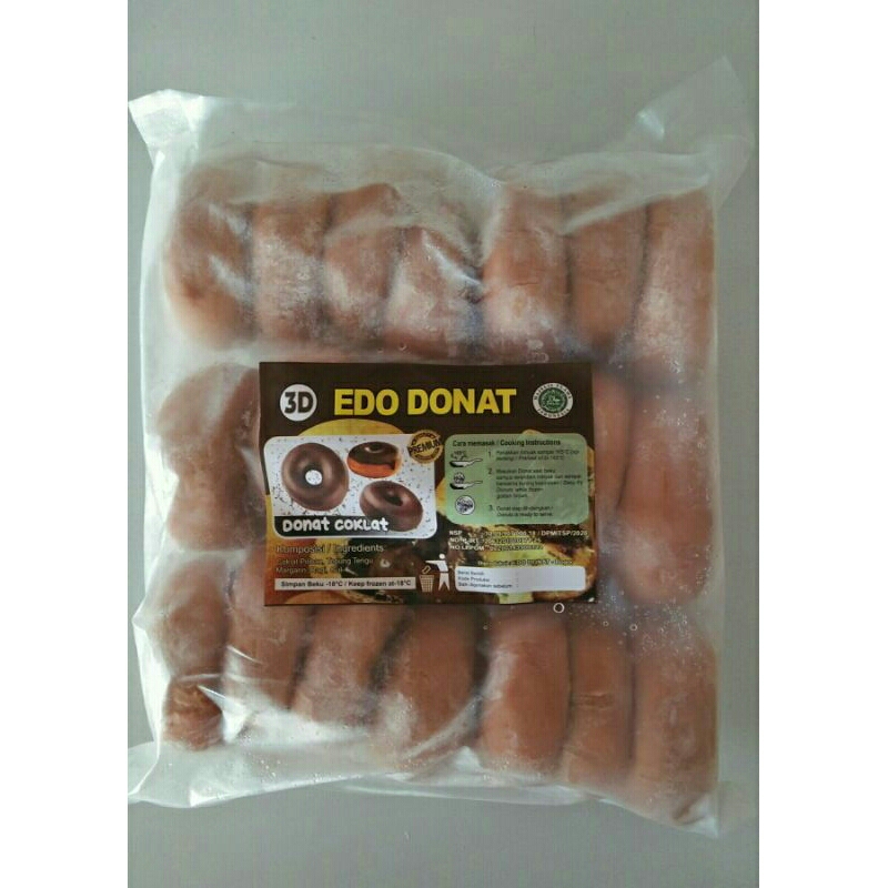 

Edo donat cokelat isi 20