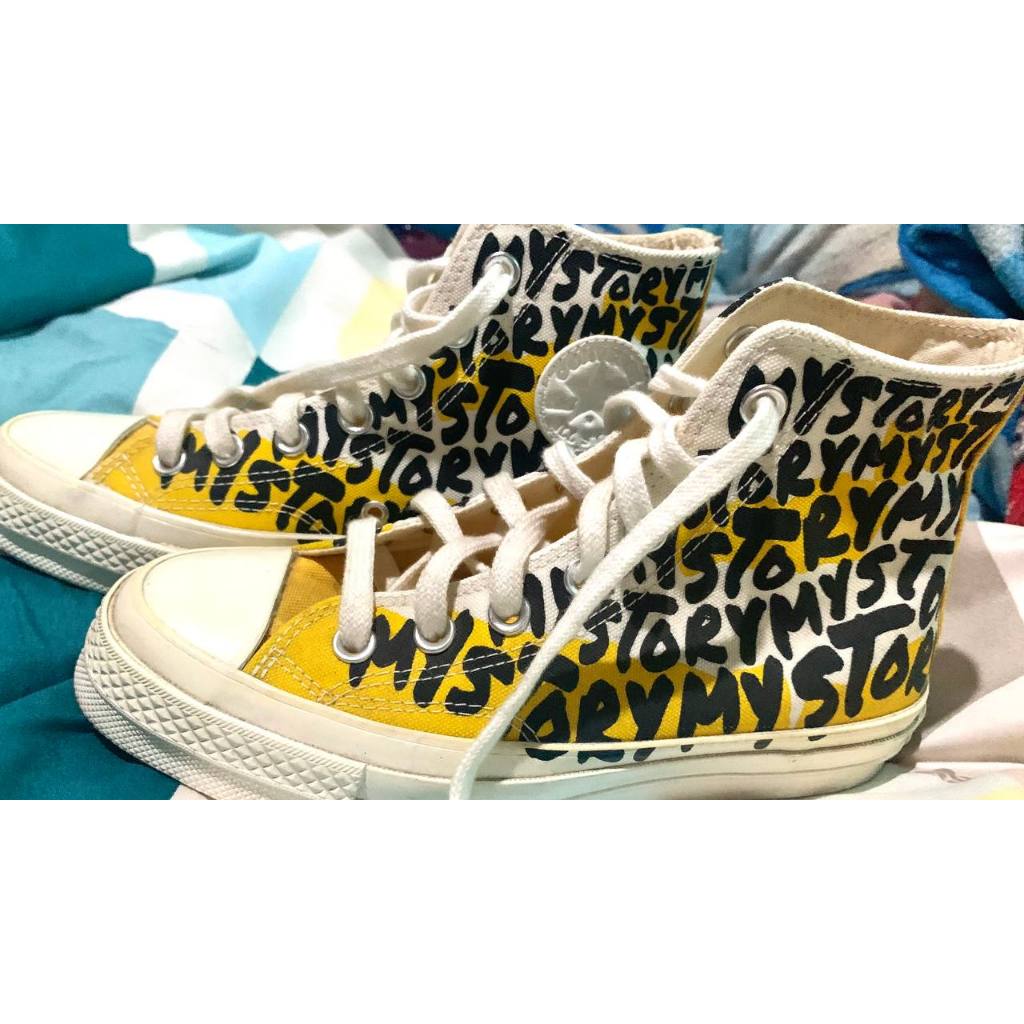 Sepatu Converse Chuck Taylor CT 70s My Story High Top Yellow Original
