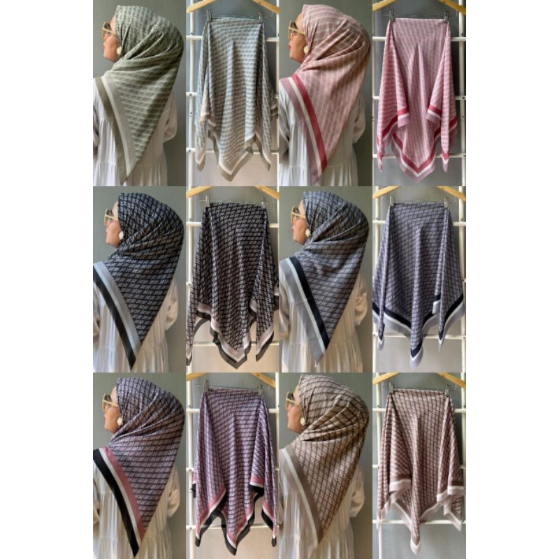 (PROMO)hijab segiempat voal Ala Vanila / hijab segiempat voal