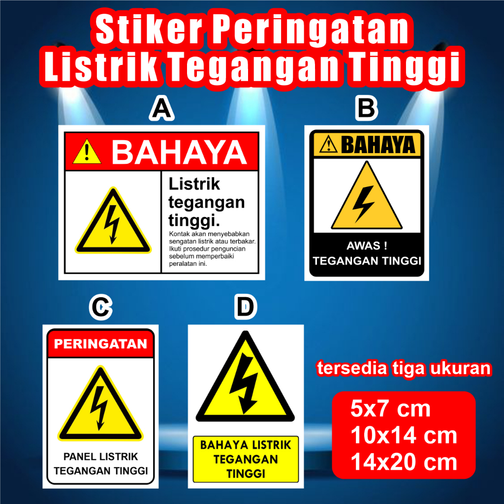 

Stiker Peringatan Panel Listrik Tegangan Tinggi