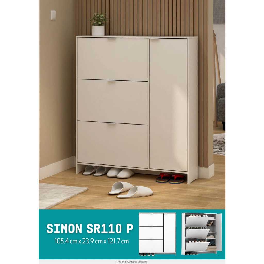 Lemari Sepatu Pira Metropolis Minimalis / Pira Metropolis Shoe Organizer / Pira Metropolis Shoe Cabi