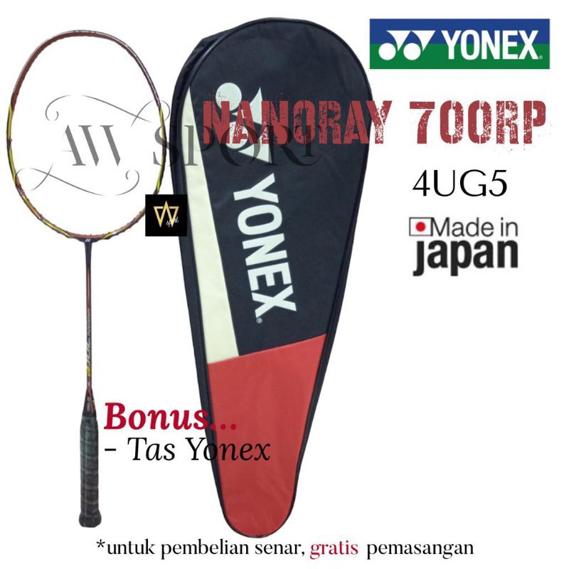 Raket Badminton Yonex NANORAY 700RP 4U G5 Made In Japan Original