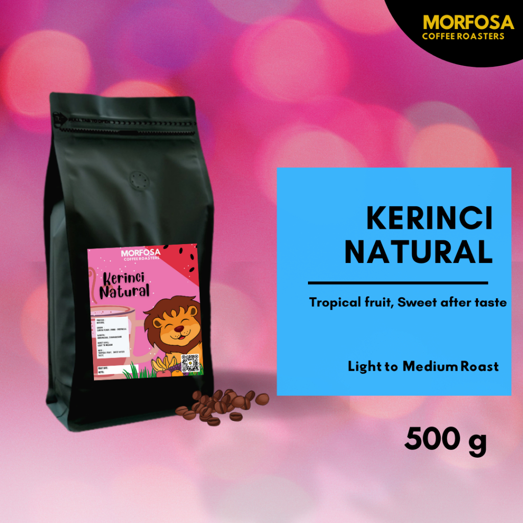 

MORFOSA COFFEE Biji Kopi Bubuk Arabika Kerinci Natural Arabica Coffee Beans 500gr