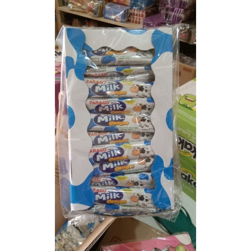 

Parago milk chew candy 1 kotak isi 80 pcs