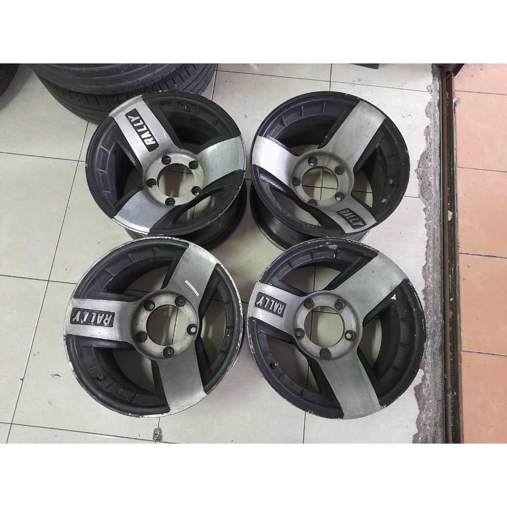 Velg Mobil Bekas Katana Ring 15 Lebar 8,5 Pcd 5x139 Et -35 Velg Rally
