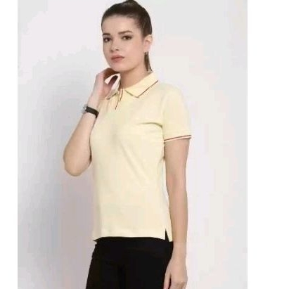 Polo Neck women giordano yellow