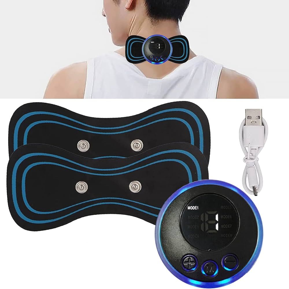 { OMG } Alat pijat Elektrik Tempel Mini Leher Lengan Paha Masagger Alat Pijat Leher / Alat Pijat Elektrik Tempel Terapi Leher Punggung Electric Massager /  Alat Pijat Leher Kaki Elektrik Portable Mini