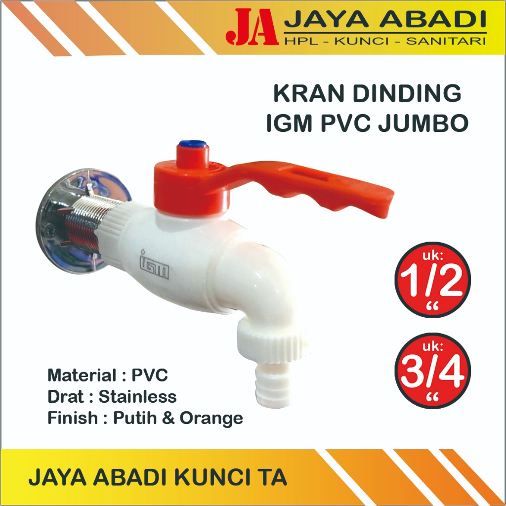 KRAN DINDING PVC IGM JUMBO