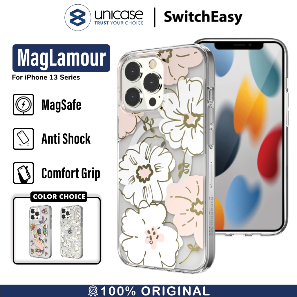 Case iPhone 13 Pro Max Mini SwitchEasy MagLamour Cute Flower Casing