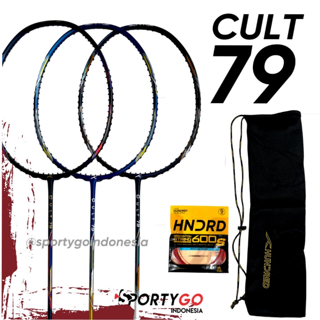 Raket Badminton HUNDRED CULT 79 Original / HNDRD