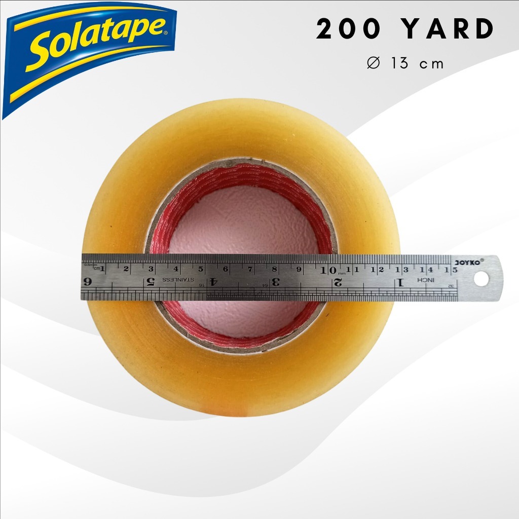 

Lakban Jumbo Solatape Bening / Cokelat 2inch 45mm x 200yard kualitas DAIMARU
