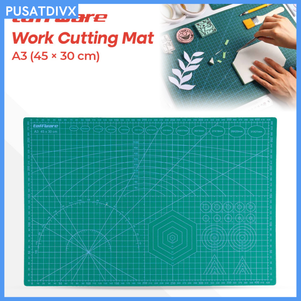 

SANJI TAFFWARE ALAS POTONG WORK CUTTING MAT PAD A3 45 X 30CM