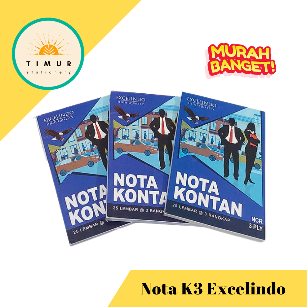 

Nota Kontan 3 Rangkap 3 ply Excelindo per Buku