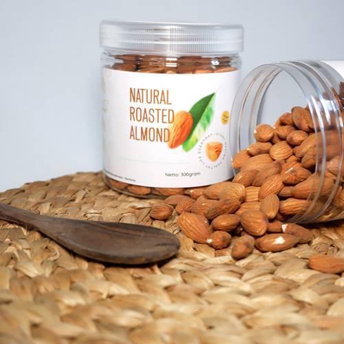 

Natural Roasted Almond Snack Makanan Ringan 300 Gram