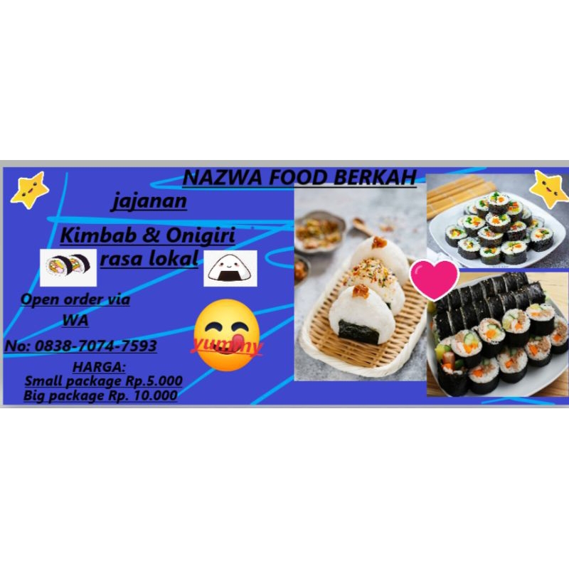 

kimbab dan onigiri cita rasa lokal