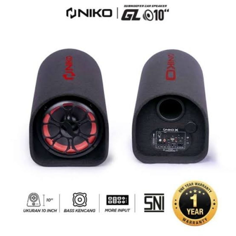 SUB WOOFER SUBWOOFER CAR SPEAKER NIKO GL 10 GL10 SPIKER MODIFIKASI INTERIOR AUDIO SYSTEM MOBIL MAIN 