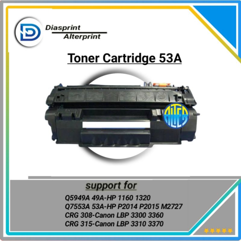 toner cartridge compotible Q7553A/53A