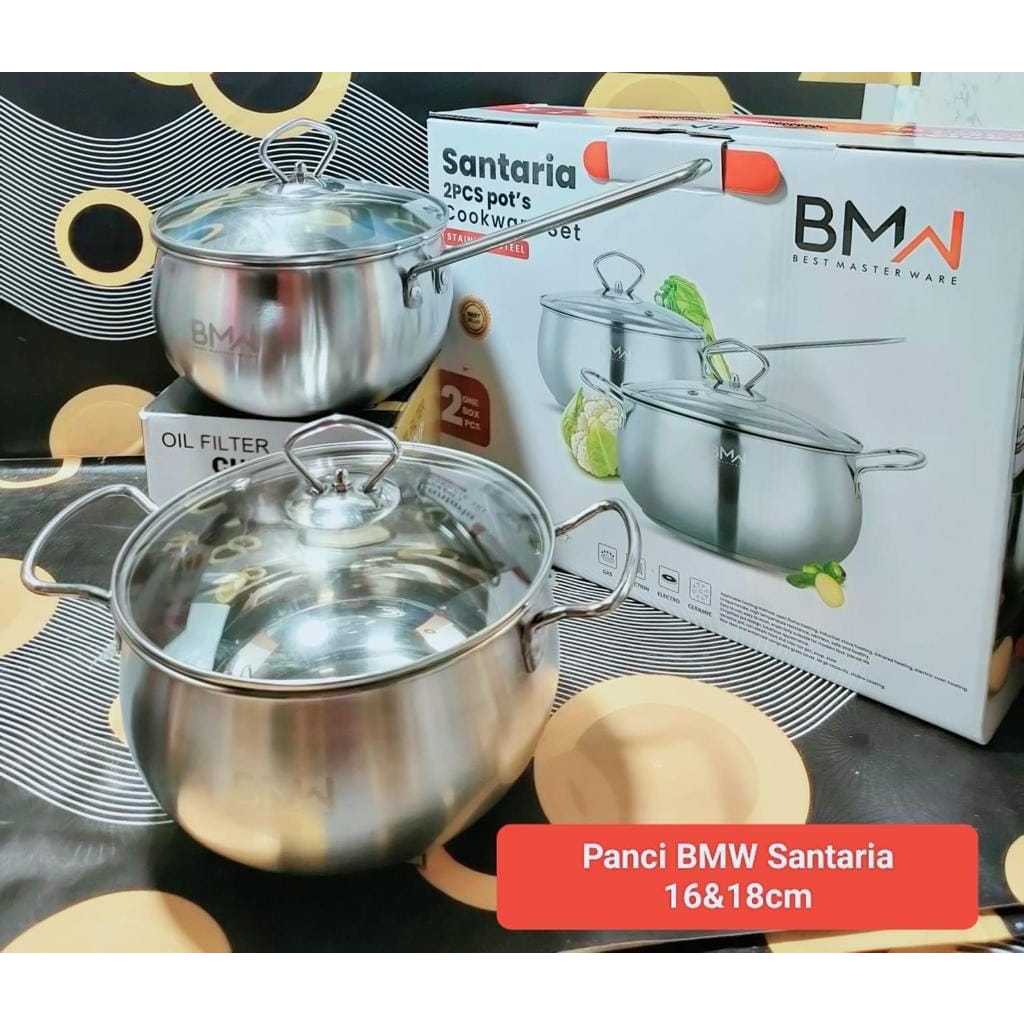 Panci Labu 2set BMW Bahan Tebal / Panci Santaria BMW
