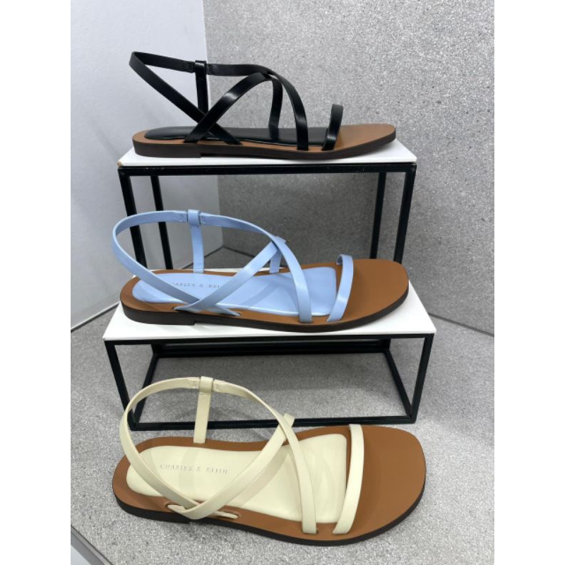 Sandal Flat Tali Wanita Charles & Keith Original Store 0612