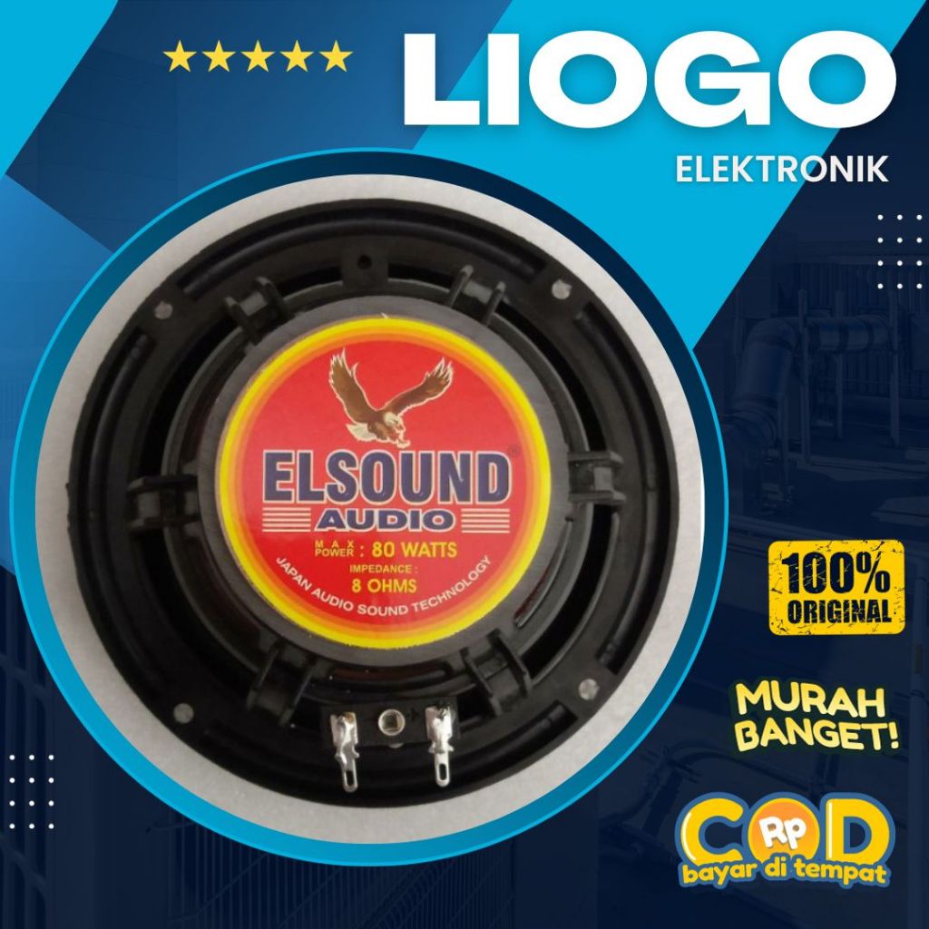 Speaker Woofer 5 Inch Elsound 5MK 80 Watt Elsound 5Inch Magnet Kecil