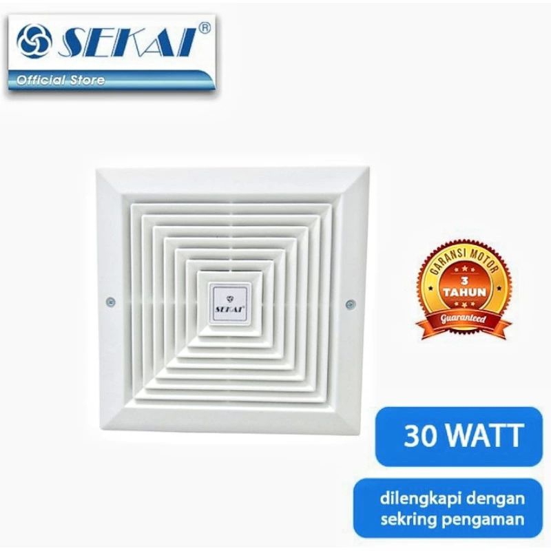 Exhaust Fan Sekai MVF-893 / Kipas Angin Ventilasi 20cm mvf 893