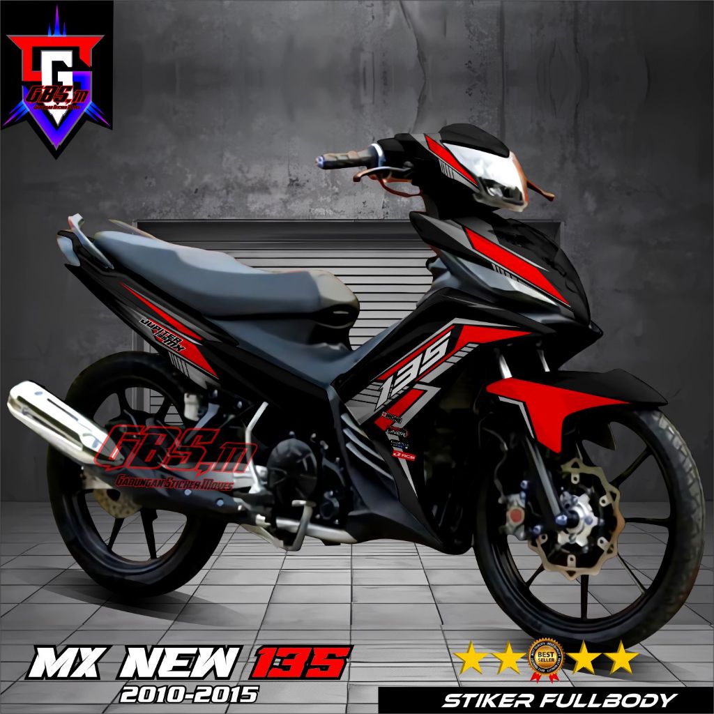 Decal Variasi Mx New 135 Fullbody Decal Stiker Jupiter Mx new 135 2011-2016 Stiker Fullbody Variasi 