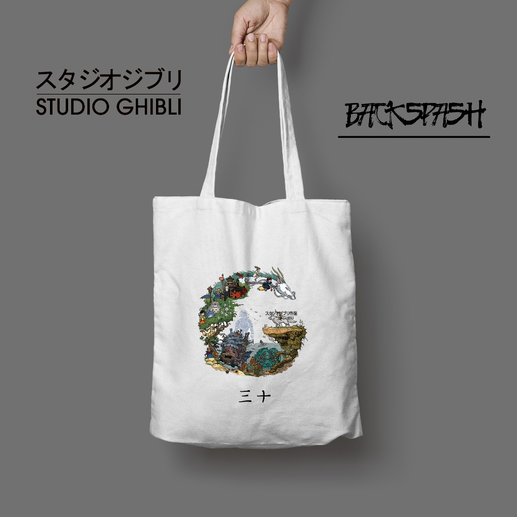 Totebag ANIME Studio Ghibli Totoro Kiki / Tas Anime Kado TPC