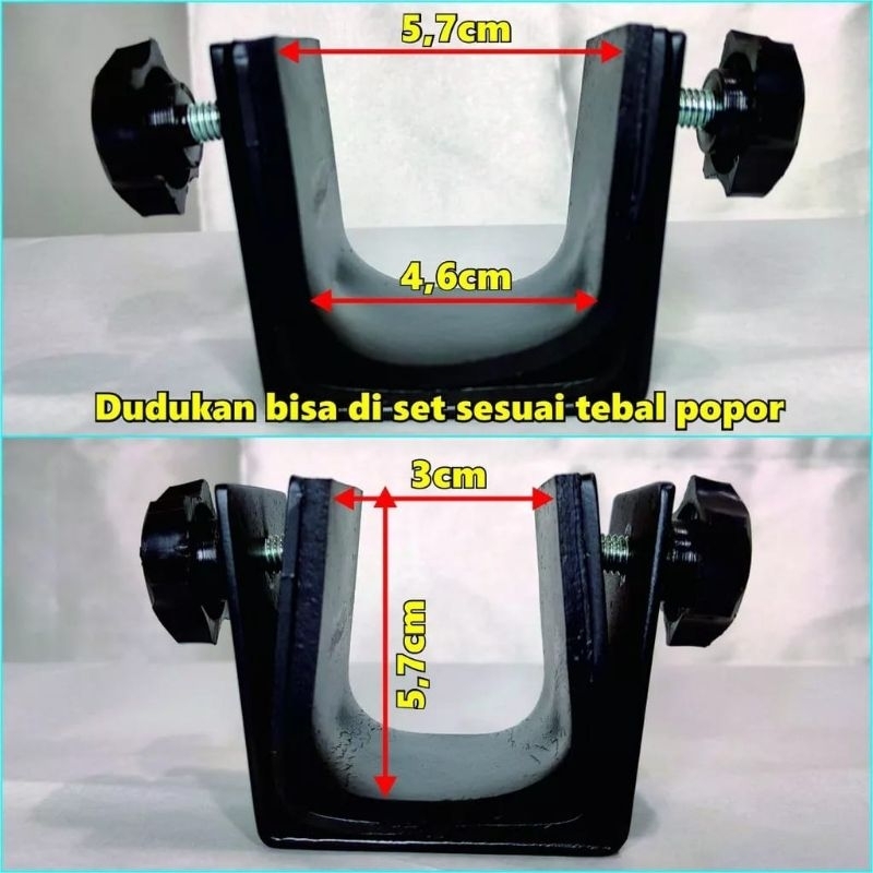 Dudukan Bipot Dudukan Tripot Tidak Termasuk Tripot dan Bipot