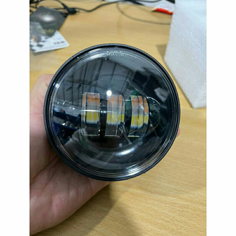 Lampu Depan Daymaker C70 C50 S90 Vespa VBB Vespa Super 66 dan super 73 stang bulat Led