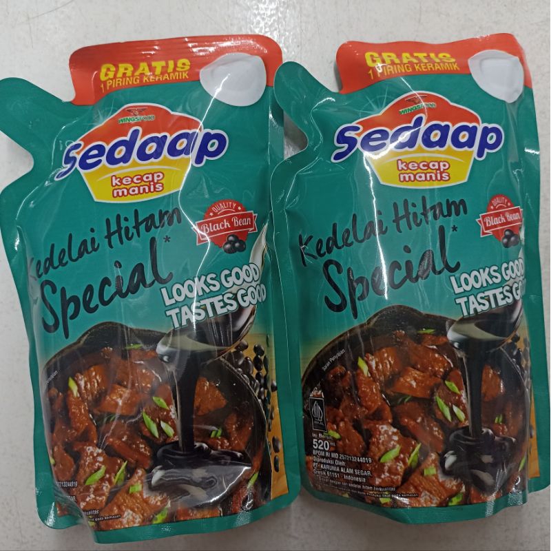 

Sedaap kecap kedelai hitam 520ml tanpa piring
