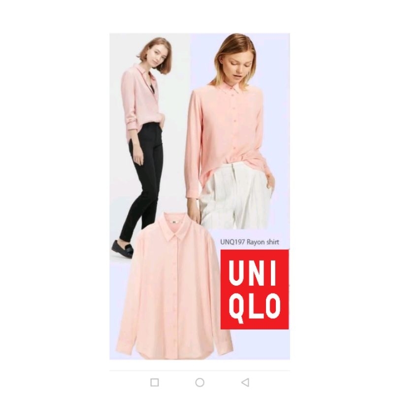 KEMEJA BASIC UNIQLO RAYON SHIRT