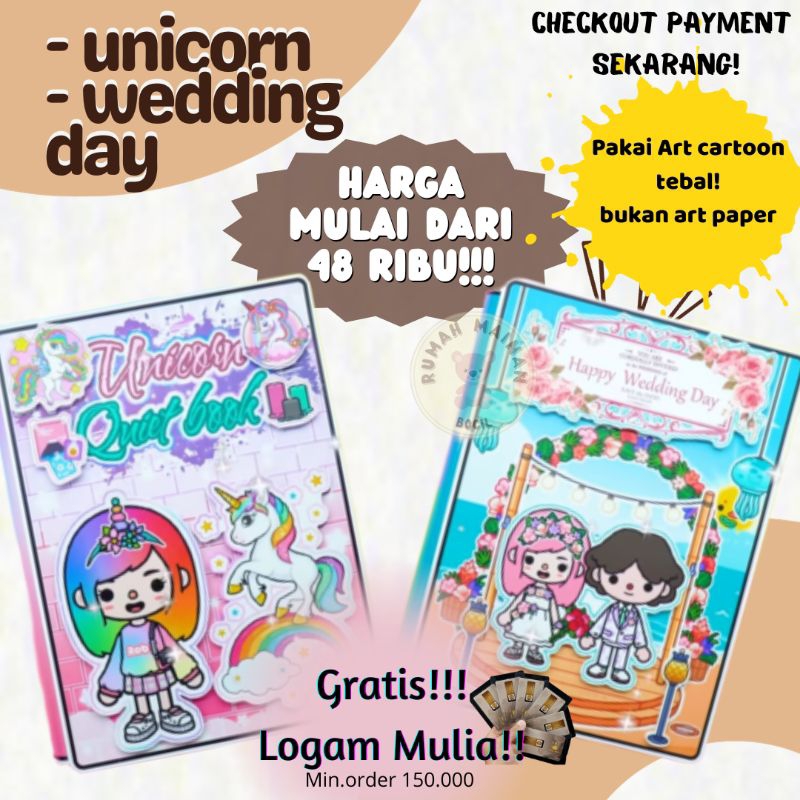 TOCA BOCA PAPER DOLL TOCA BOCA BUKU TOCA BOCA MAINAN KERTAS ANAK BUKU EDUKASI ANAK