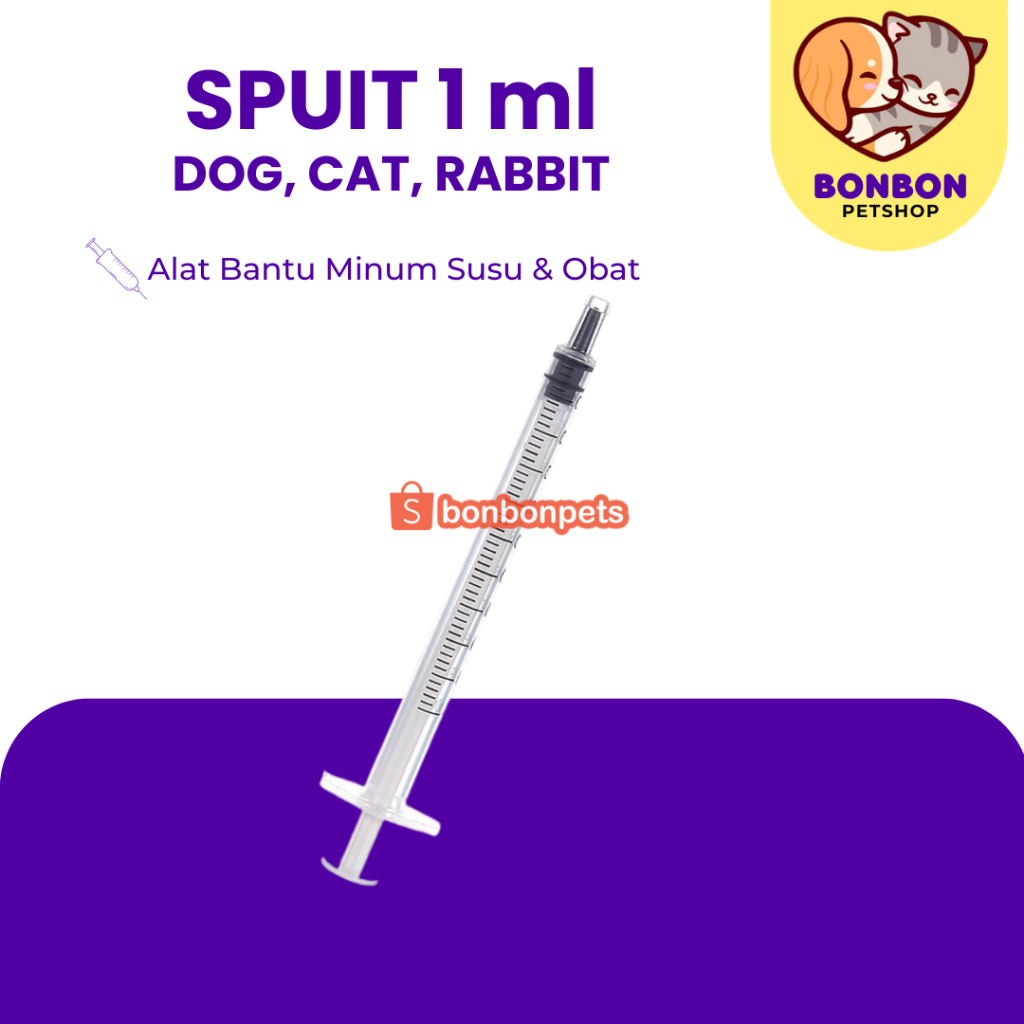 Spuit Kucing Untuk Makanan Spuit Kucing 1ml Spet Kucing Pipet Kucing Pipet Hewan