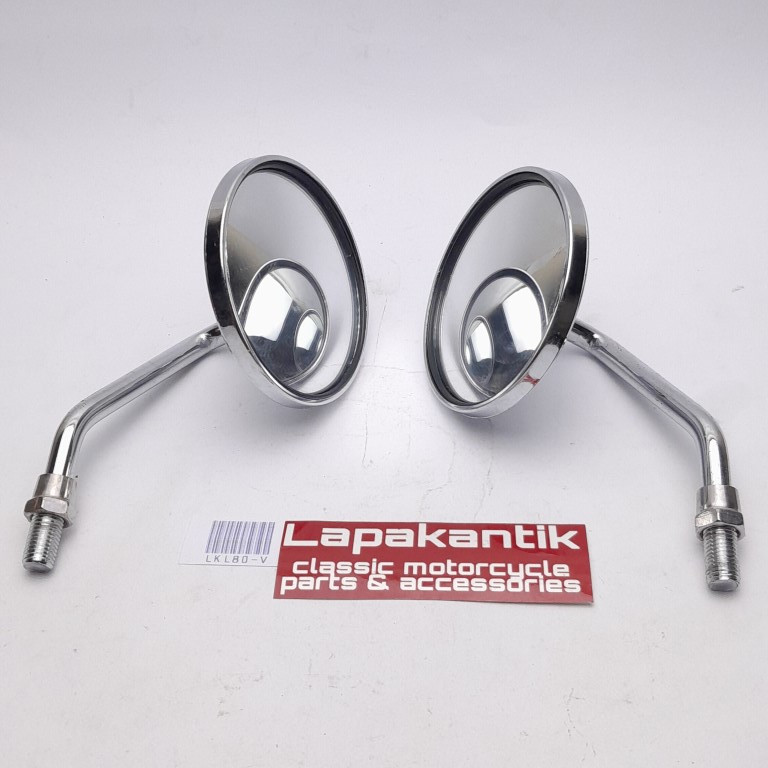 SPION BULAT KECIL CHROME VARIASI JAP BRAD STYLE CUB CB GL BOOBER CAFE