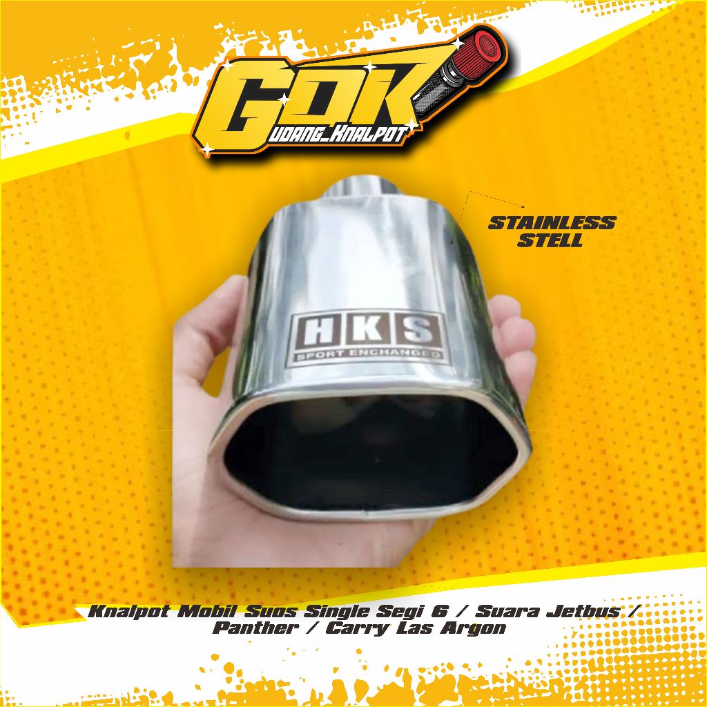 Knalpot Mobil Suos Single Segi 6 / Suara Jetbus / Panther / Carry las argon