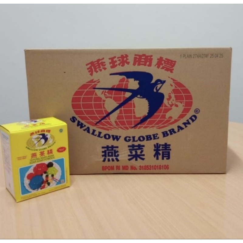 

Agar Swallow Globe 1 karton, isi 24 dus kecil