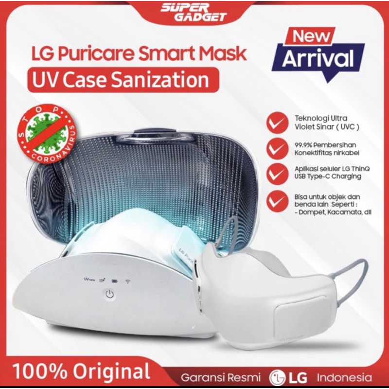 LG PuriCare Wearable Air Purifier UV Case Sanization Pembers