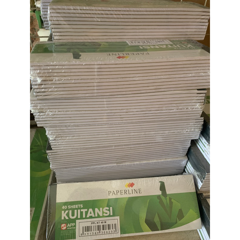 

Kwitansi Paperline uk kecil 40 lbr isi 10 buku/pack