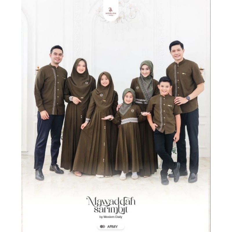 (READY SIAP KIRIM) Sarimbit Keluarga Mawaddah By Moslem Daily