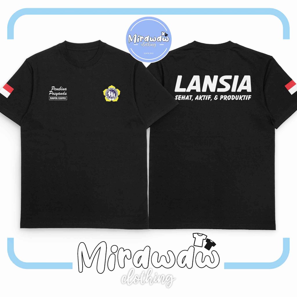 Kaos Pembina Posyandu LANSIA Gratis Nama Kamu Baju Distro