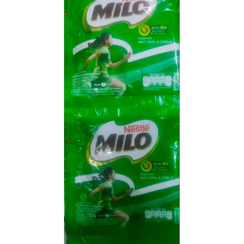 

Milo Susu Bubuk Kemasan Sachet 22gr 1 Renceng (10Pcs) - Susu Milo 22gr (10Pcs)