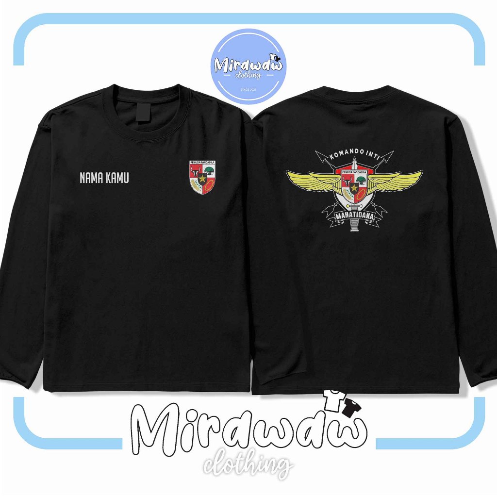 Kaos Pemuda Pancasila Komando Inti Gratis Nama Kamu Lengan Panjang Baju Distro